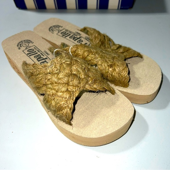 Rapallo Woven Sandals W/Cork Wedges Women’s Size 5 - Picture 1 of 11